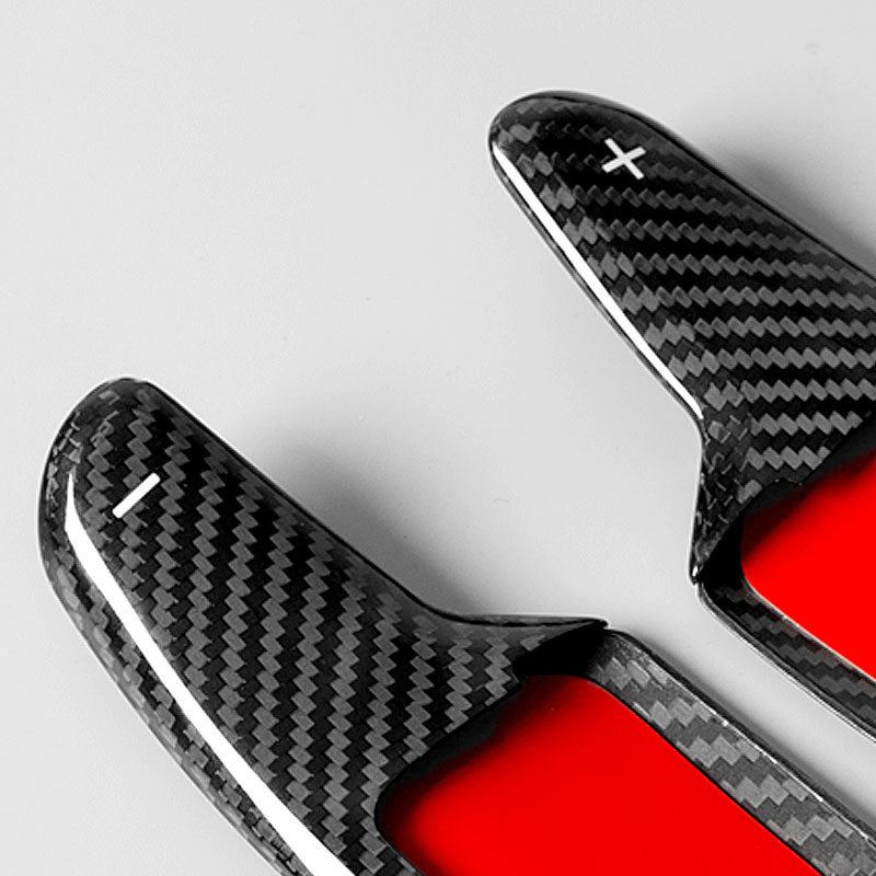 T-Carbon for Chevrolet Corvette Carbon Fiber Paddle Shifters (Model B: Corvette C8)