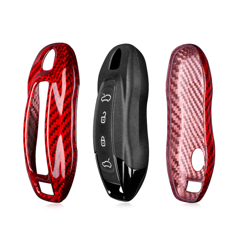 T-Carbon for Porsche Carbon Fiber Key Fob Case (Model E)