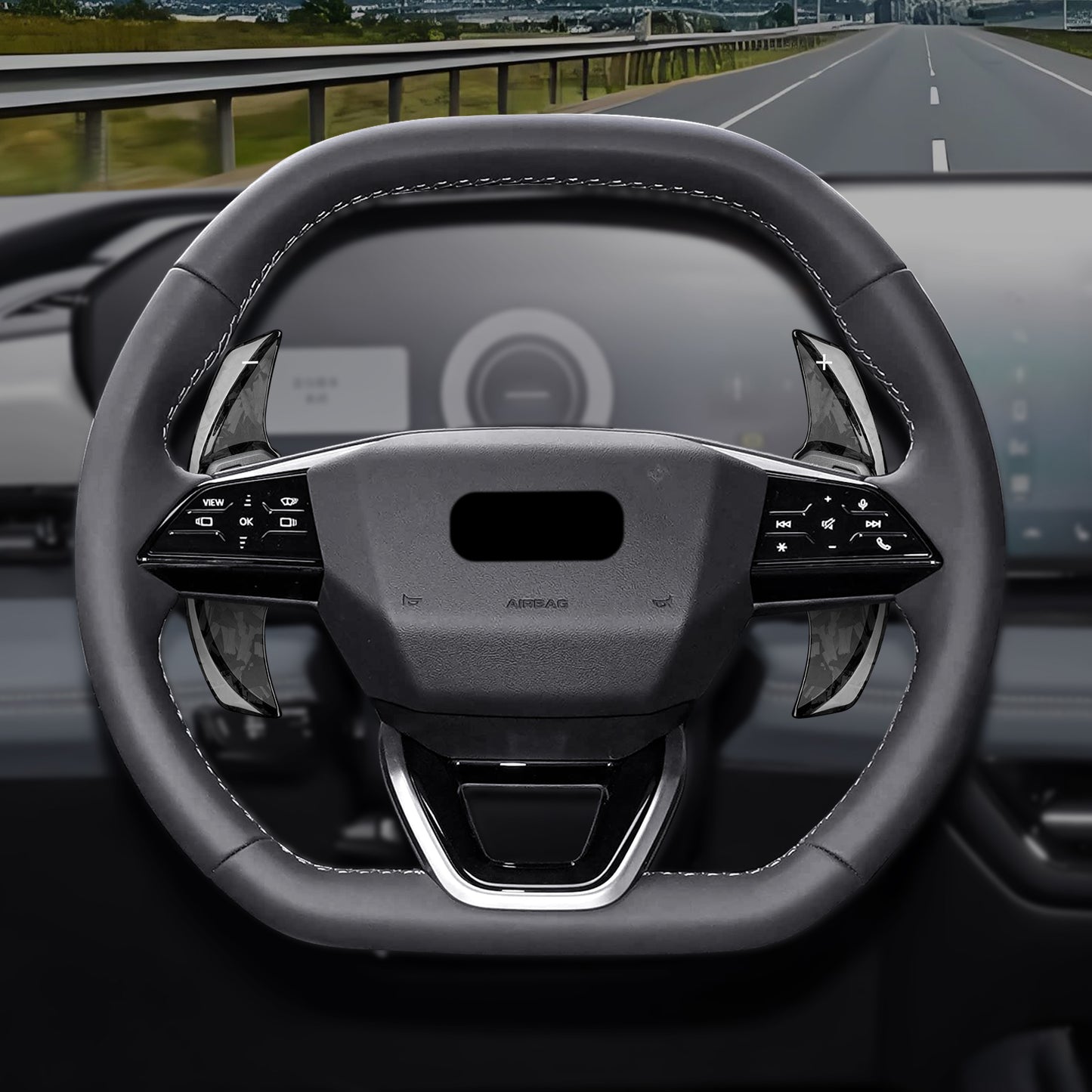 T-Carbon for Audi Carbon Fiber Paddle Shifters (Model H: 2024)