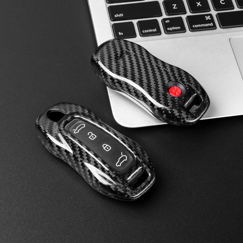 T-Carbon for Porsche Carbon Fiber Key Fob Case (Model E)