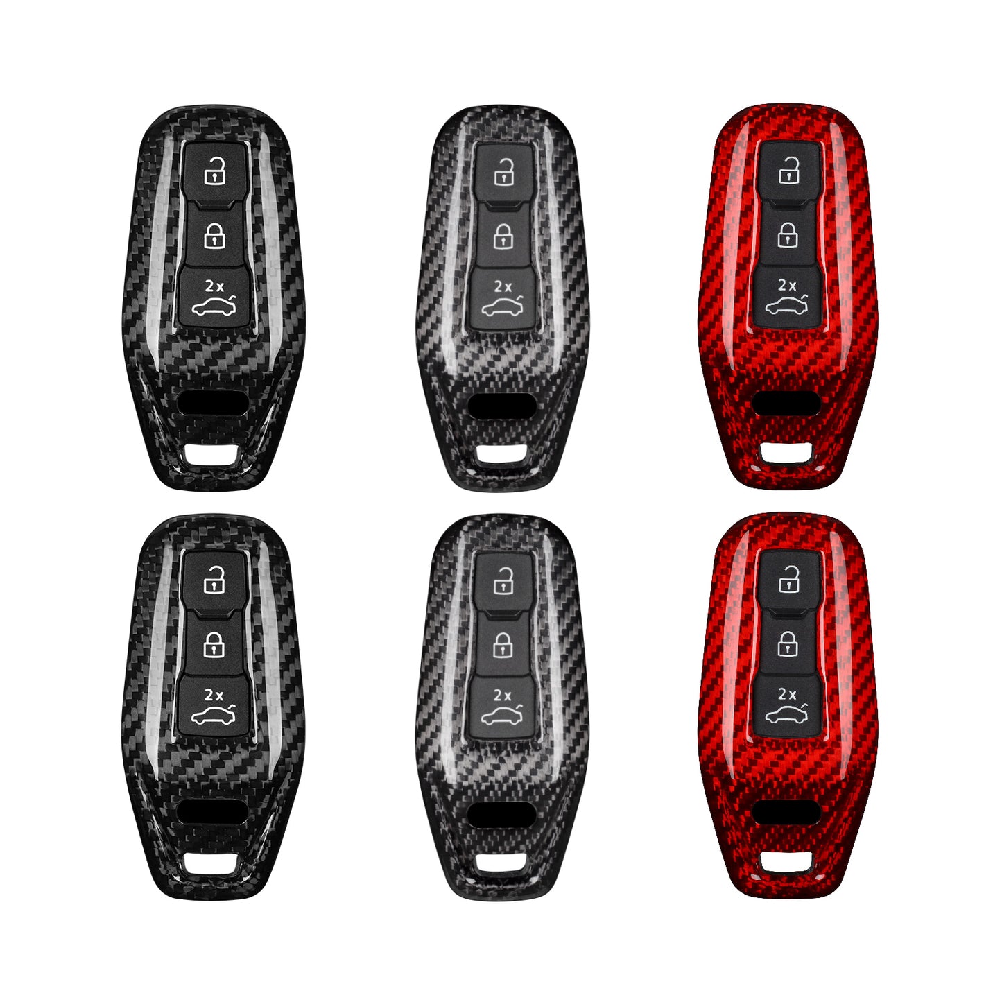 Калъф за ключодържател Audi Carbon Fiber (модел D)