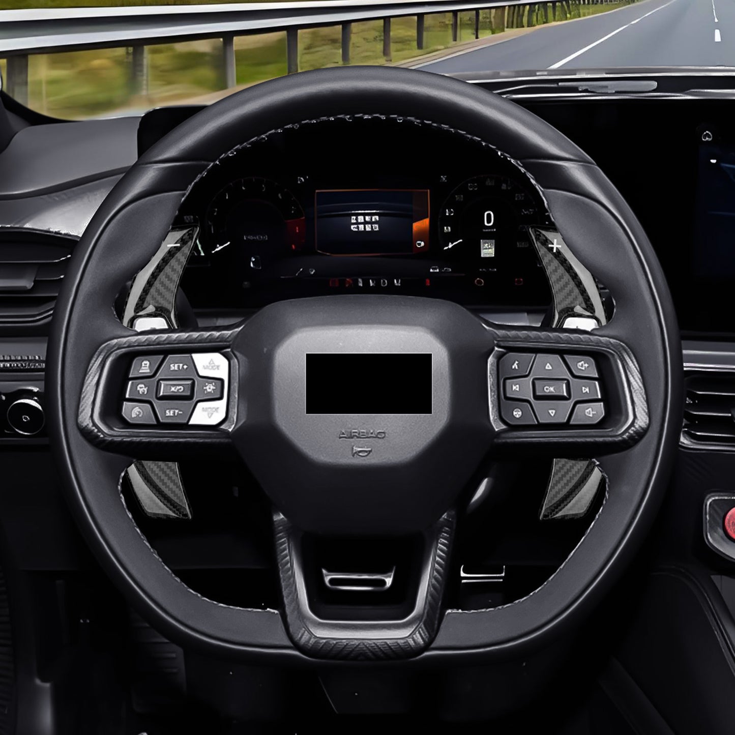 T-Carbon for Ford Mustang Carbon Fiber Paddle Shifters (Model C)