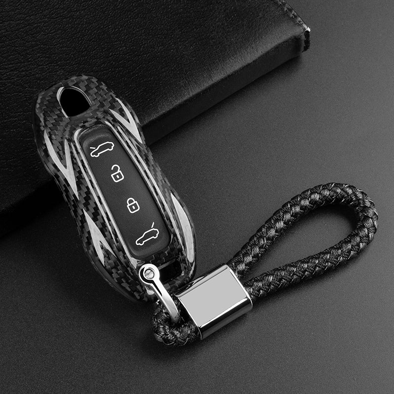 T-Carbon for Porsche Carbon Fiber Key Fob Case (Model E)