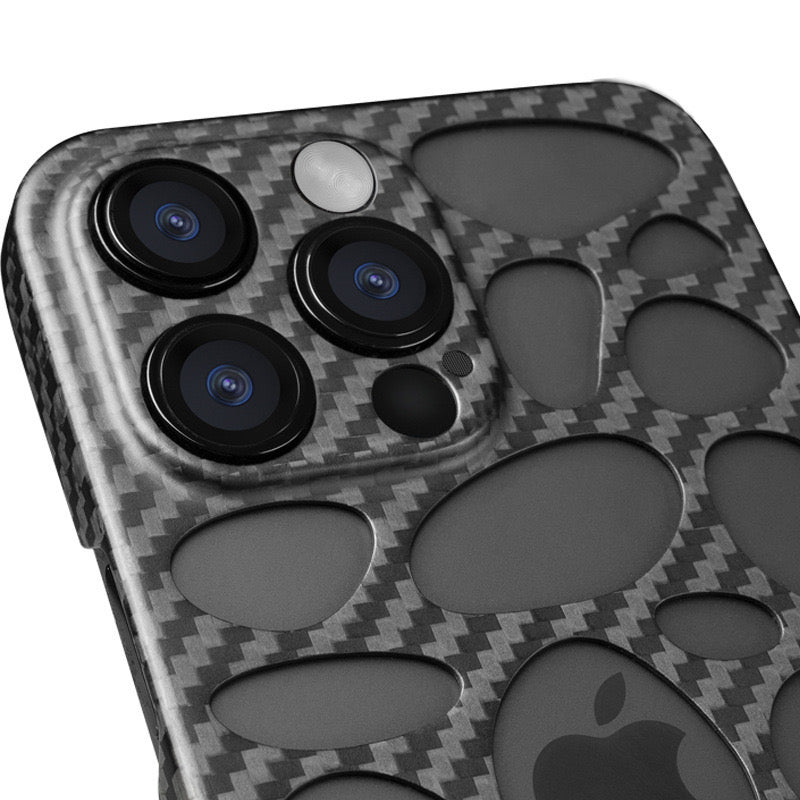 T-Carbon Accessories Perforated Carbon Fiber Iphone Case (Iphone 14)