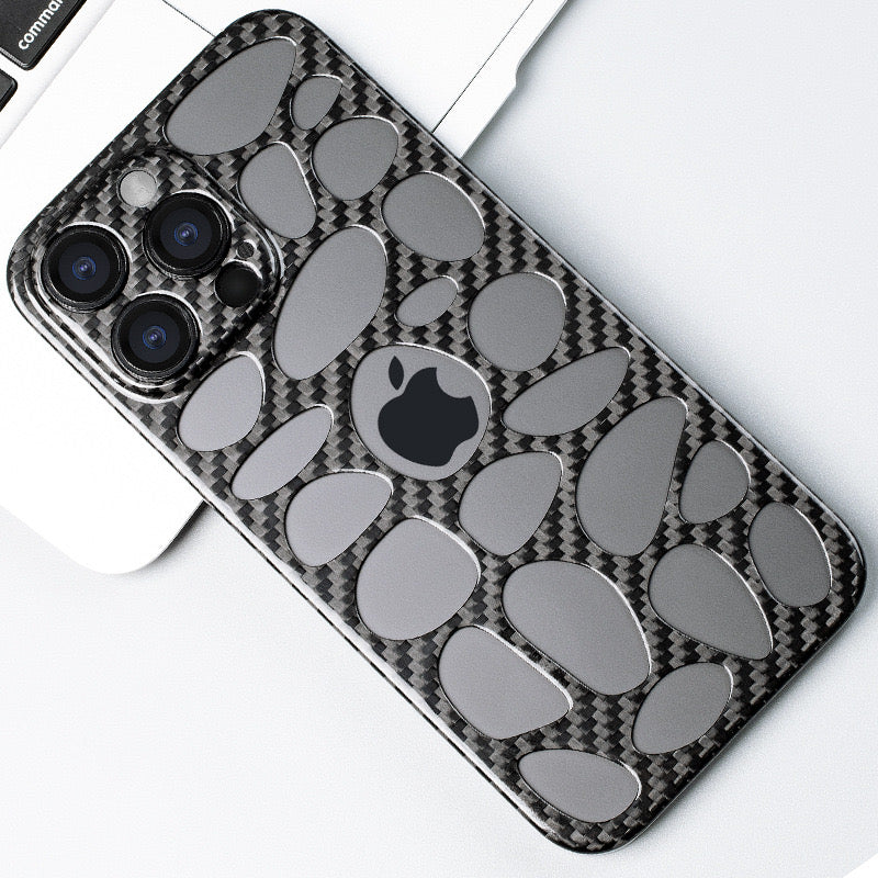 T-Carbon Accessories Perforated Carbon Fiber Iphone Case (Iphone 14)