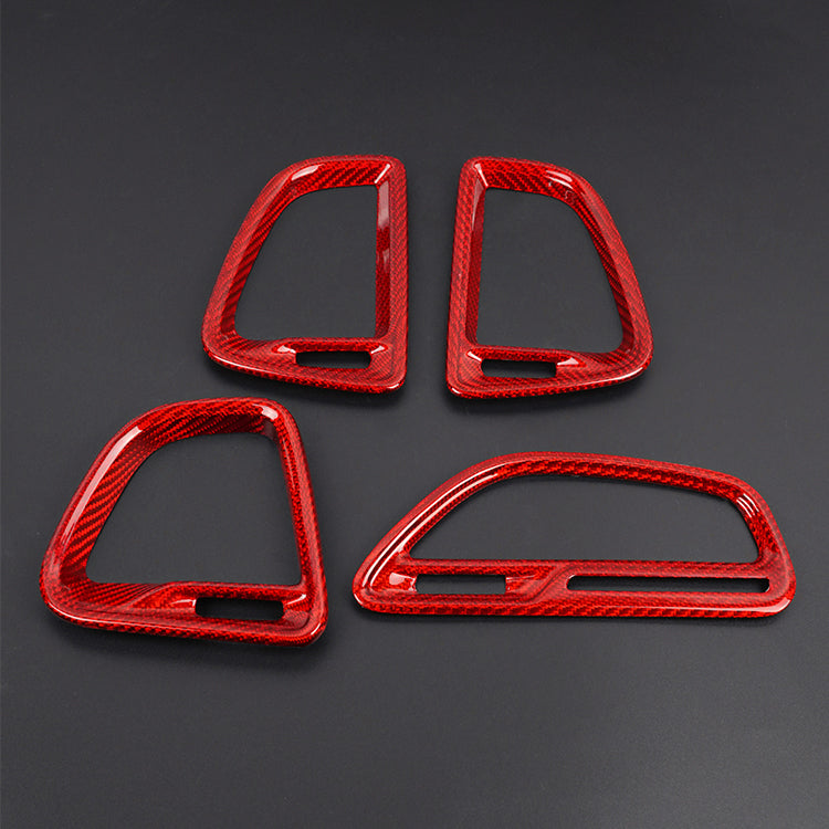 Carbon Fiber Front AC Vents Cover for Dodge (Model A) TCarbon