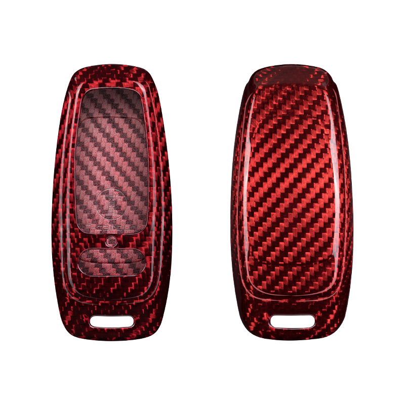 Audi Carbon Fiber Key Fob Case (Model D) - T-Carbon Official