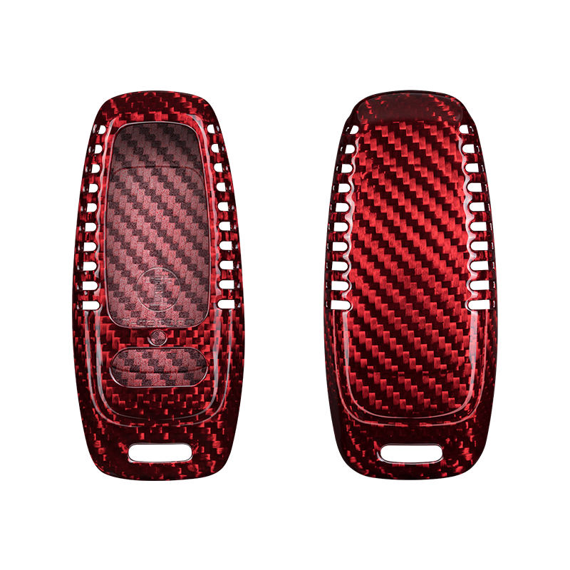 Audi Carbon Fiber Key Fob Case (Model D) - T-Carbon Official