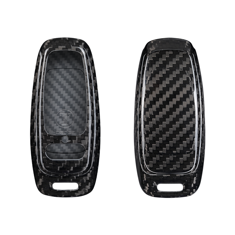 Audi Carbon Fiber Key Fob Case (Model D) - T-Carbon Official