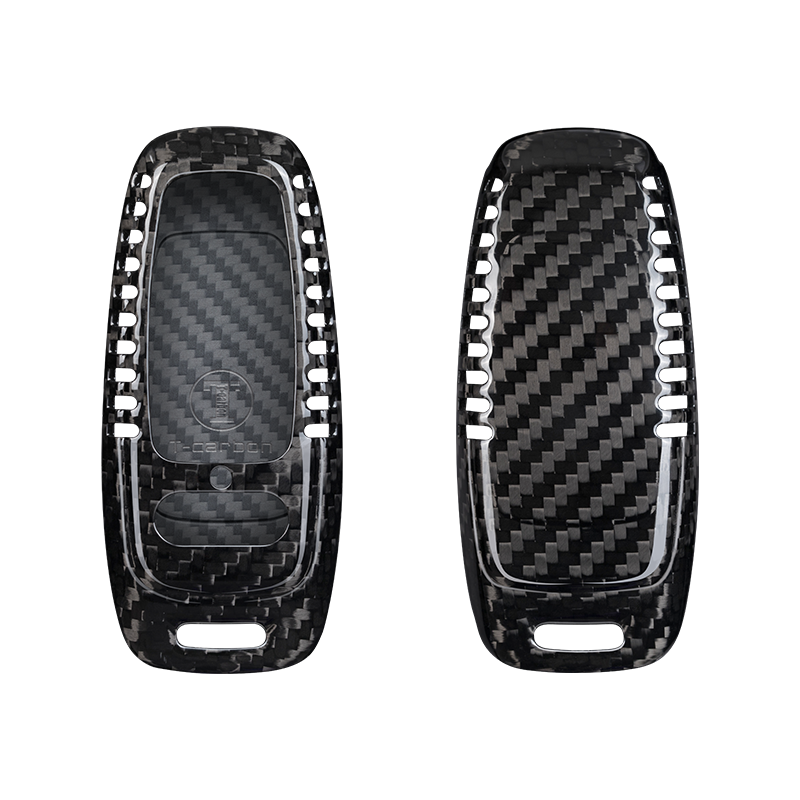 Audi Carbon Fiber Key Fob Case (Model D) - T-Carbon Official