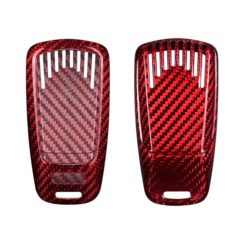 Audi Carbon Fiber Key Fob Case (Model C) - T-Carbon Official
