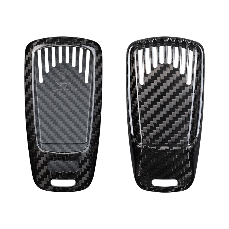 Audi Carbon Fiber Key Fob Case (Model C) - T-Carbon Official