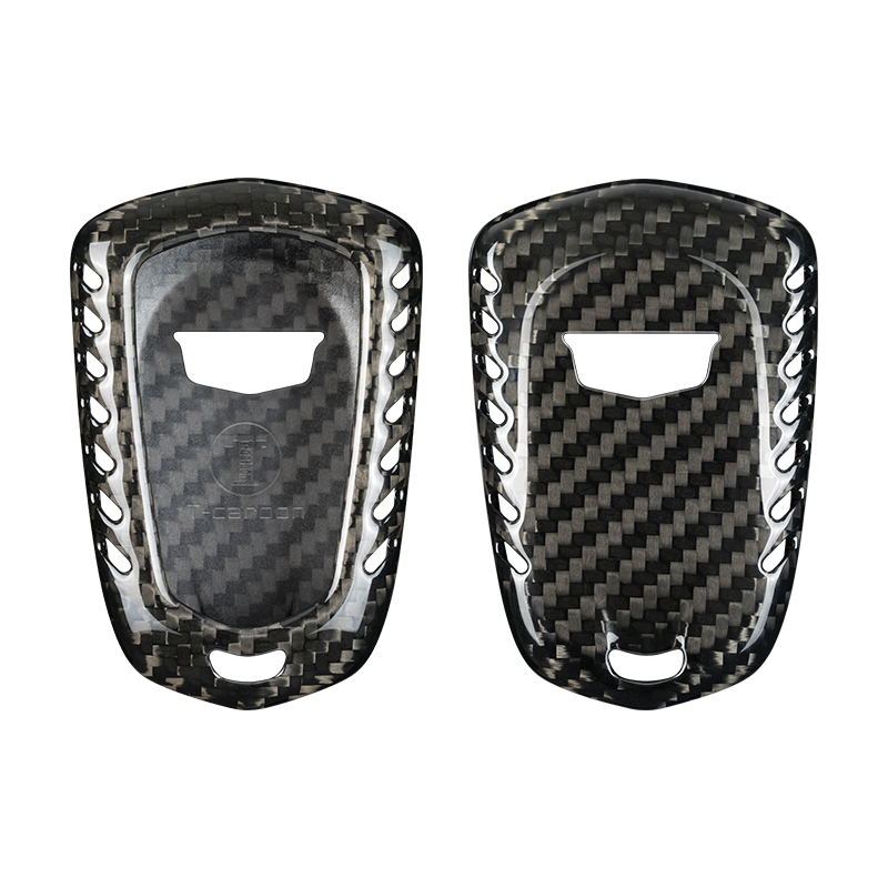 T-Carbon for Cadillac Carbon Fiber Key Fob Case (Model B) - T-Carbon Official Store