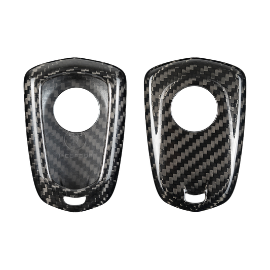 T-Carbon for Cadillac Carbon Fiber Key Fob Case (Model A) - T-Carbon Official Store