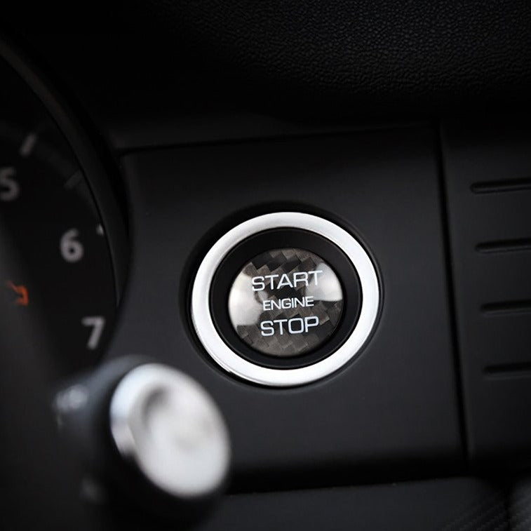 Carbon Fiber Start Stop Button for Land Rover Range Rover (Model B)