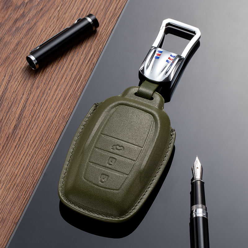 Leather Key Fob Cover for Toyota (Model B)