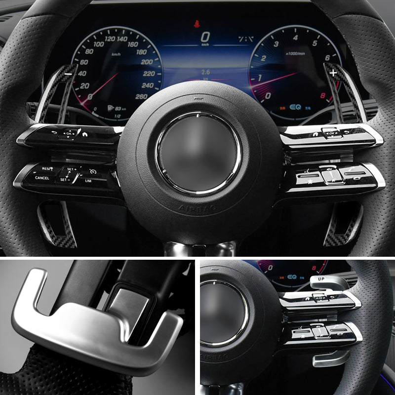 T-Carbon for Mercedes Benz AMG Carbon Fiber Paddle Shifters Replacement (Model B: 2022 onwards)