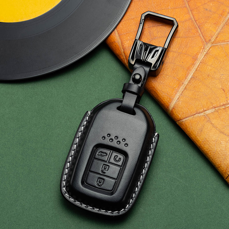 Exclusive Leather Key Fob Cover for Honda (Model C)