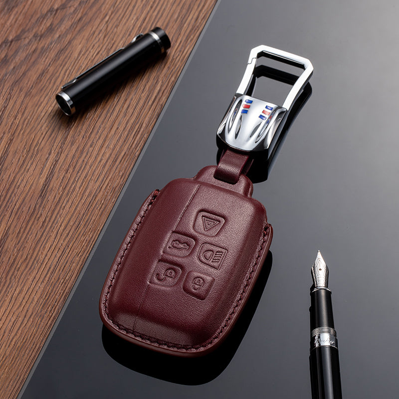 Leather Key Fob Cover for Land Rover Range Rover (Model A) - T-Carbon Official Store
