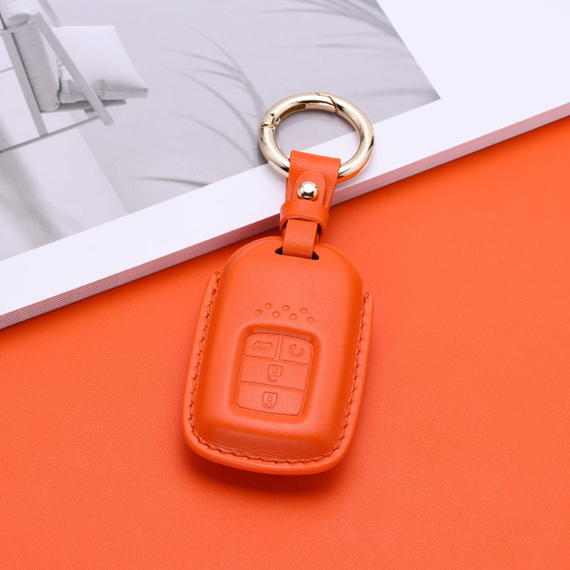 Pastel Leather Key Fob Cover for Honda (Model C)