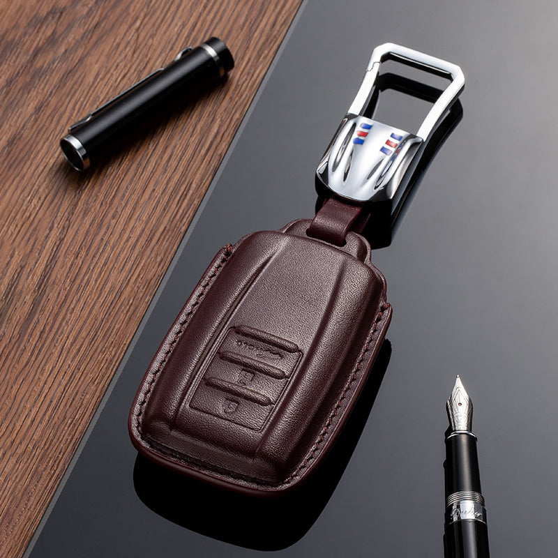 Leather Key Fob Cover for Acura (Model A) - T-Carbon Official Store