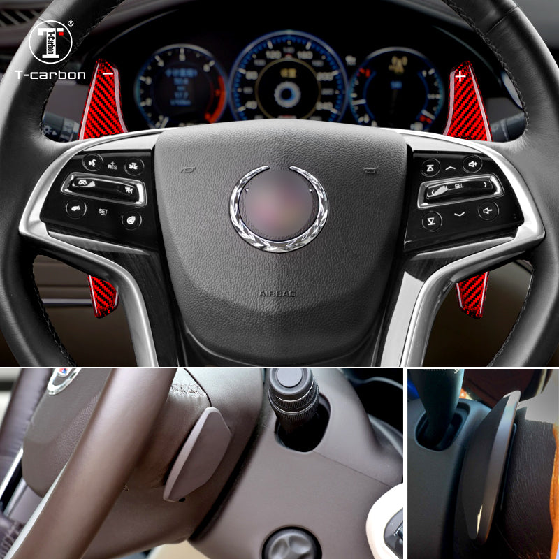T-Carbon for Cadillac Carbon Fiber Paddle Shifters (Model B: 2013-2019) - T-Carbon Official Store