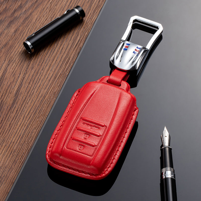 Leather Key Fob Cover for Acura (Model A) - T-Carbon Official Store