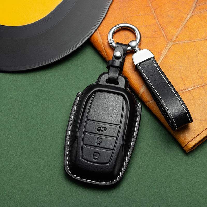 Exclusive Leather Key Fob Cover for Toyota (Model B)