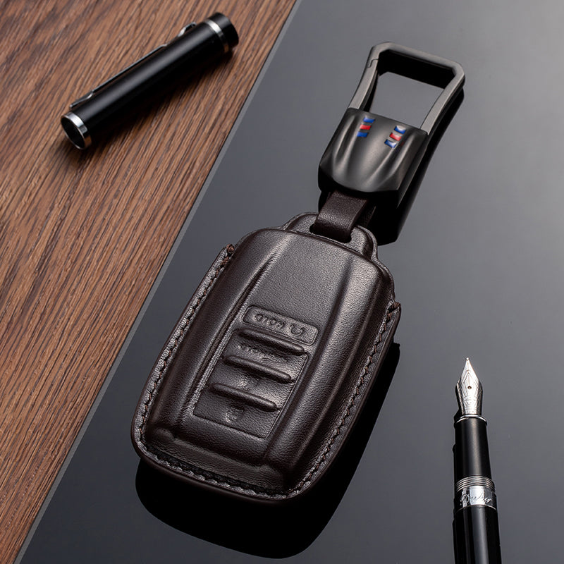 Leather Key Fob Cover for Acura (Model A) - T-Carbon Official Store