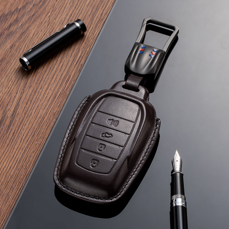 Leather Key Fob Cover for Toyota (Model B)