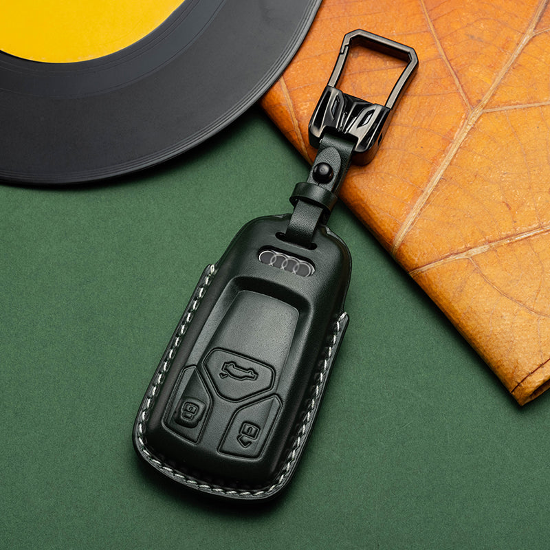 Exclusive Leather Key Fob Cover for Audi (Model C)