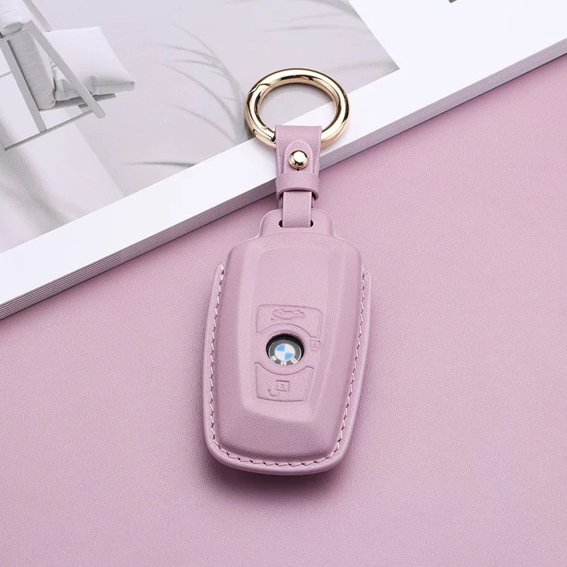 Pastel Leather Key Fob Cover for BMW (Model A) - T-Carbon Official Store