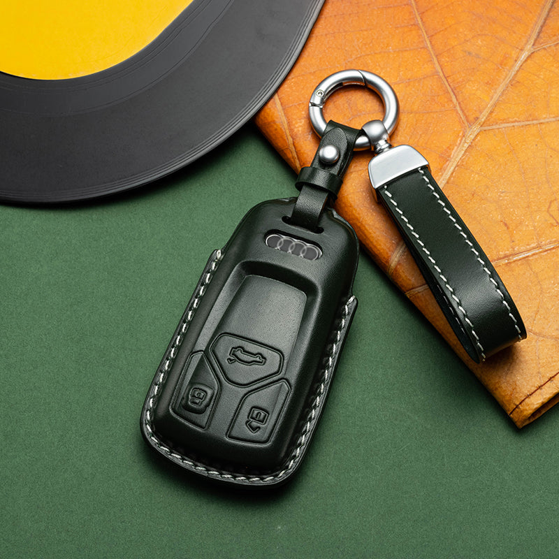 Exclusive Leather Key Fob Cover for Audi (Model C)