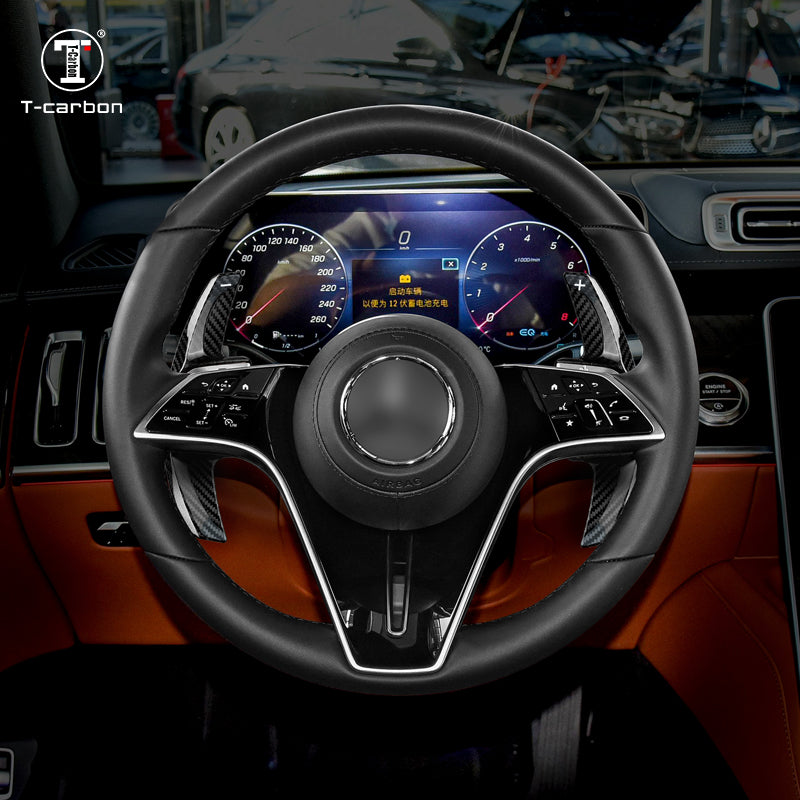 T-Carbon for Mercedes Benz Carbon Fiber Paddle Shifters (Model D: 2021)