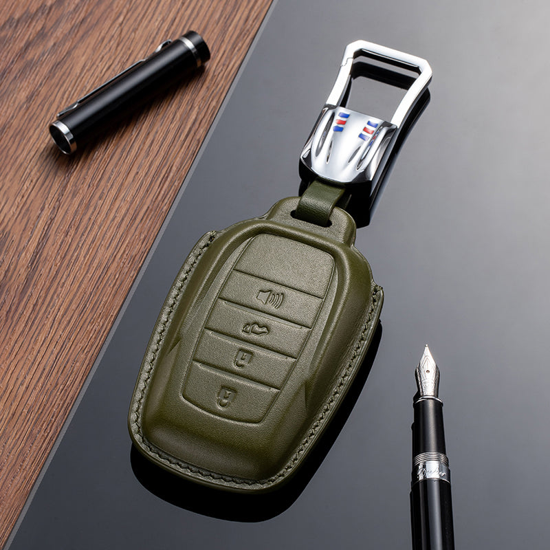 Leather Key Fob Cover for Toyota (Model B)