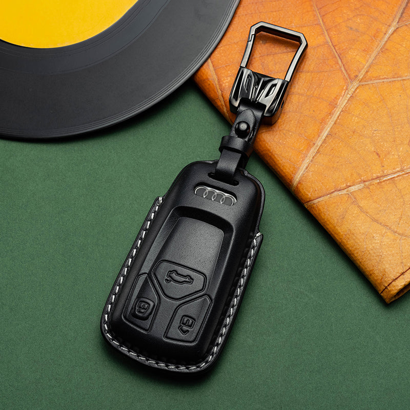 Exclusive Leather Key Fob Cover for Audi (Model C)