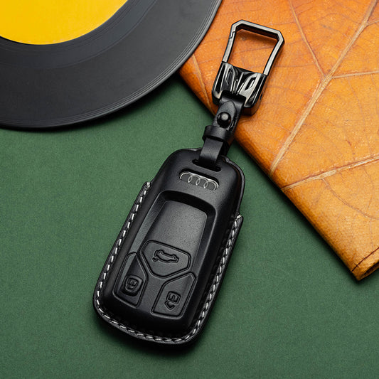 Exclusive Leather Key Fob Cover for Audi (Model C)