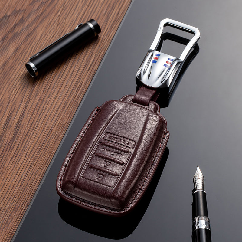 Leather Key Fob Cover for Acura (Model A) - T-Carbon Official Store