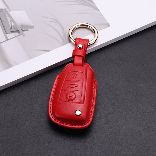 Pastel Leather Key Fob Cover Audi (Model B)