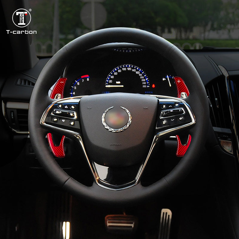 T-Carbon for Cadillac Carbon Fiber Paddle Shifters (Model A: 2014-2018) - T-Carbon Official Store