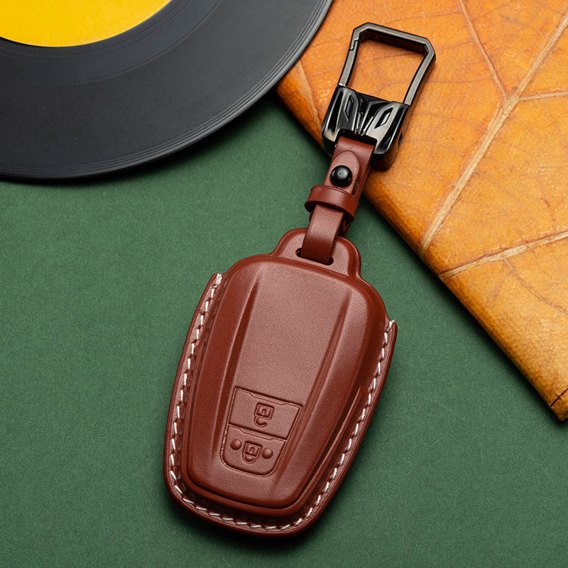 Exclusive Leather Key Fob Cover for Toyota (Model D)