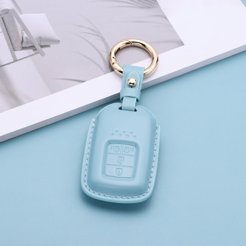 Pastel Leather Key Fob Cover for Honda (Model C)