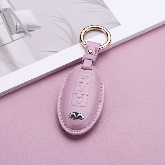 Pastel Leather Key Fob Cover for Infiniti (Model B) - T-Carbon Official Store