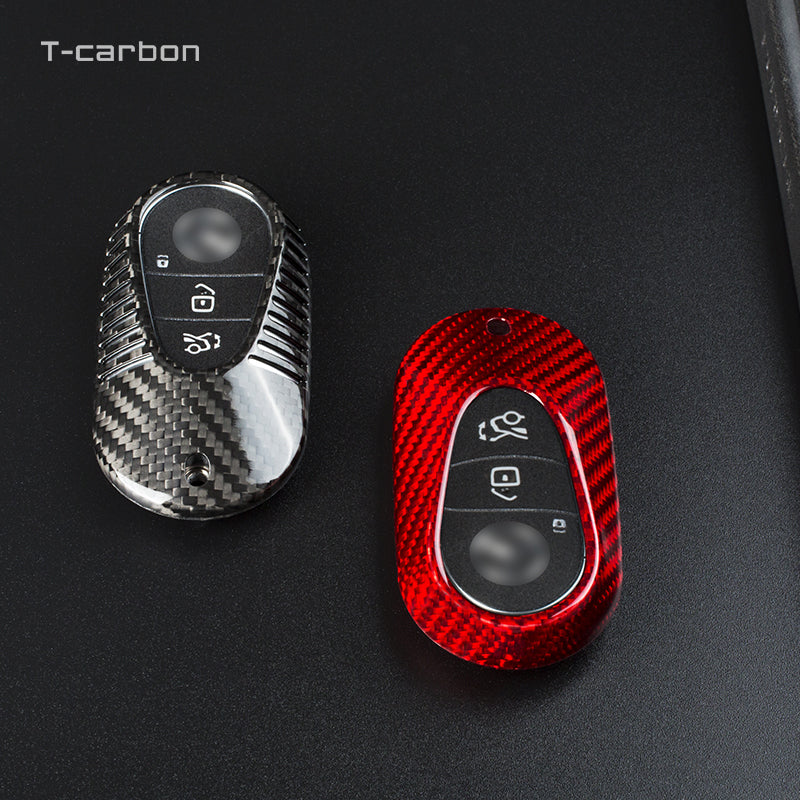 T-Carbon for Mercedes Benz Carbon Fiber Key Fob Case (Model D)