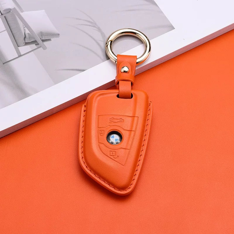Pastel Leather Key Fob Cover for BMW (Model B) - T-Carbon Official Store