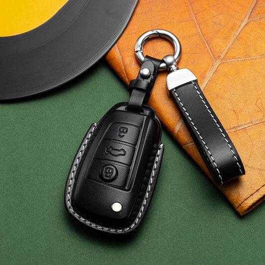 Exclusive Leather Key Fob Cover for Audi (Model B)