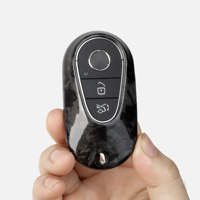 T-Carbon for Mercedes Benz Carbon Fiber Key Fob Case (Model D)