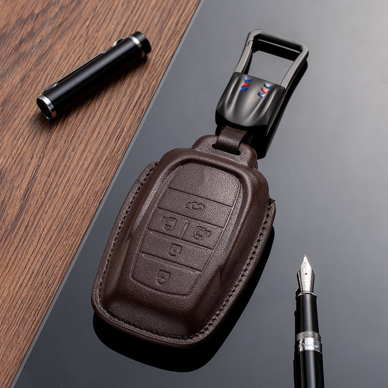 Leather Key Fob Cover for Toyota (Model B)