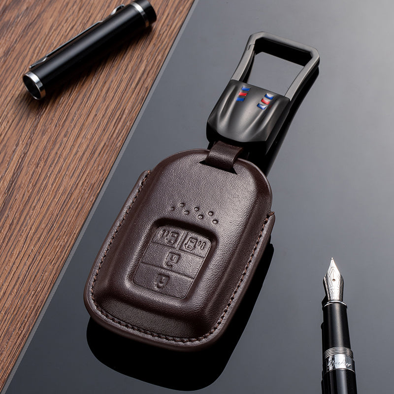 Leather Key Fob Cover for Honda (Model C) - T-Carbon Official Store