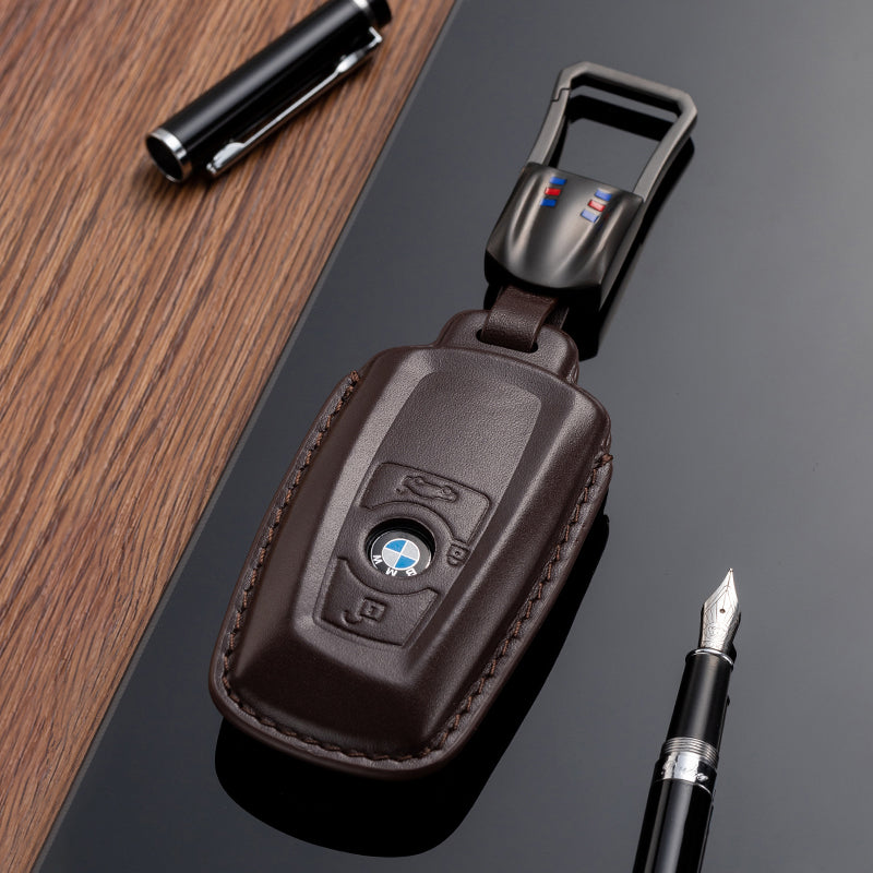Leather Key Fob Cover for BMW (Model A) - T-Carbon Official Store